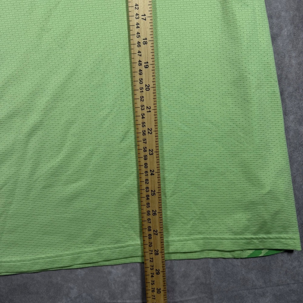 Gymshark Men's XL Arrival Short Sleeve T-Shirt Lime Green Mesh Logo Activewear - Picture 6 of 6